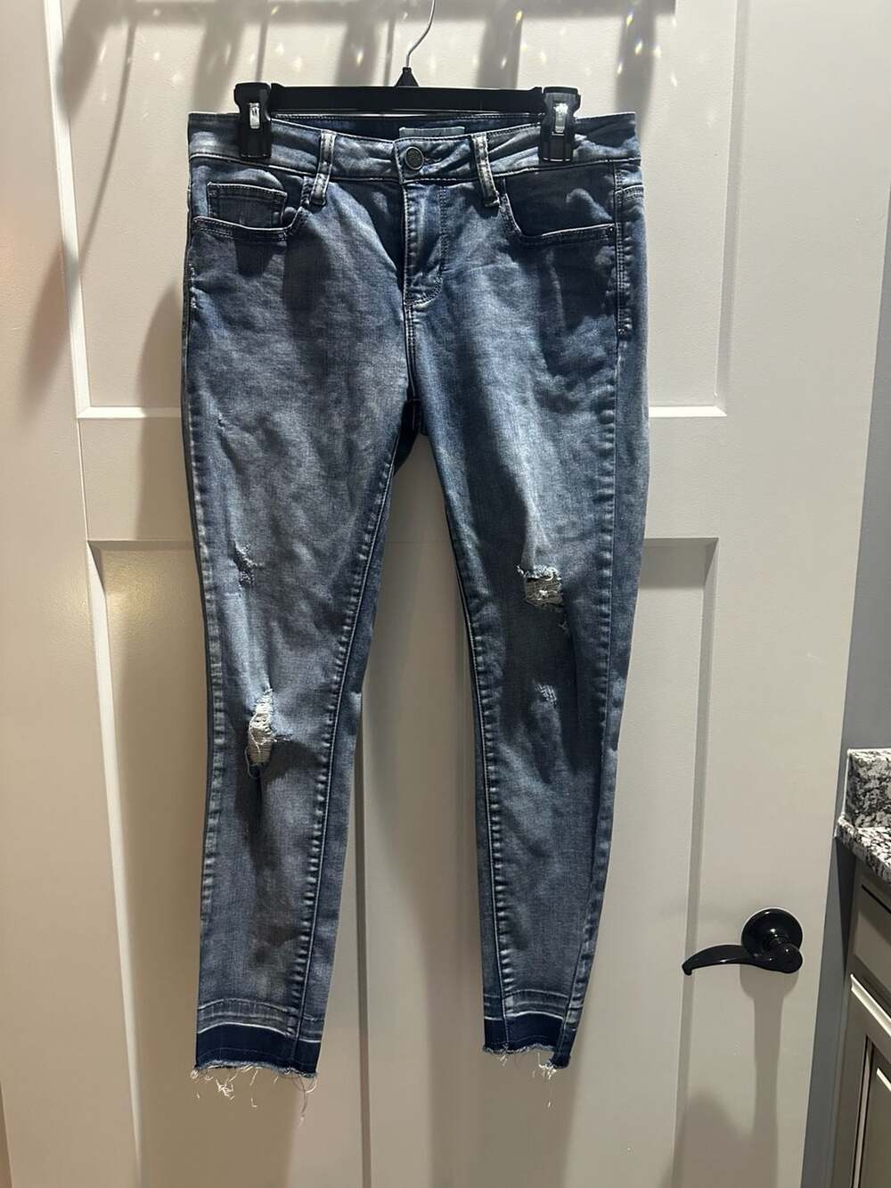 Denim Alta Co. by Judy Blue Distressed Acid Wash Skinny Jeans Size 9/29